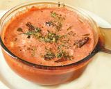 A picture of step 5 of Beet root raita Kerala style.