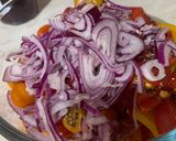 A picture of step 2 of Sweet and summery panzanella.