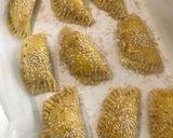 A picture of step 7 of Greek style cheese puffs (kourou).