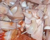 A picture of step 4 of Kathal sabzi.