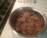 A picture of step 1 of Wendy's chocolate marshmallow fudge.