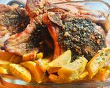 Foto del paso 7 de la receta: COSTILLAS DE CERDO CON CHIMICHURRI CAMPESTRE Y BATATAS FRITAS 🤩👏🤗