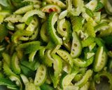 A picture of step 2 of Spiny gourd (kantola) curry.