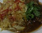 A picture of step 2 of Red meat stew.