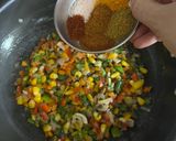 A picture of step 4 of Quinoa Pulao.