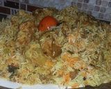 A picture of step 1 of Chicken biryani.