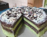 Foto langkah ke 8 dari resep Brownies coklat pandan lembuuttttt.