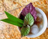 Hình bước làm 3 của món Nước dr.Thanh, lá dứa, hạt chia