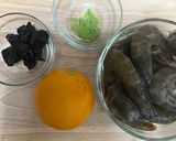 米其林 香橙黑蒜芥末蝦的食譜步驟1照片