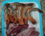 Foto langkah ke 1 dari resep Sambal Cumi Udang Cabe Ijo.
