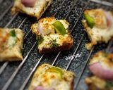 A picture of step 4 of Open Cheesy Paneer Tikka Sandwich Bites !!.