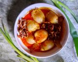 Foto langkah ke 7 dari resep Gulai Cumi Isi Tahu.