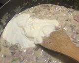 Foto del paso 3 de la receta: Pasta corta con champiñones y jamón