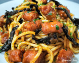 Foto del paso 10 de la receta: Spaghetti con chistorra y trompeta negra