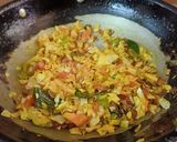 A picture of step 2 of Shimla mirch cabbage mix vegetable.