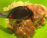 Hình bước làm 1 của món Miến trộn thịt đùi gà áp chảo