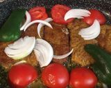 عکس مرحله 6 از دستور کباب تابه ای بدون گوشت(🧅🍅🫑گیاهی)