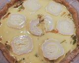 Une image de l'étape 3 de Quiche aux poireaux, chèvre et noix.