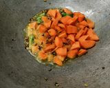 A picture of step 2 of Sooji/Semolina Potato, Tomato, Carrot Upma(no onion garlic).