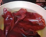 A picture of step 2 of Red Pozole (No Oil).