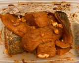 A picture of step 1 of No Stir Fish Stew (salmon).
