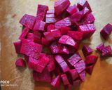 A picture of step 1 of Beetroot cooler smoothie.