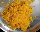 A picture of step 1 of Marvadi Turmeric pickle.