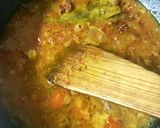 A picture of step 3 of Chingri Macher Malai Curry and doodh pulao.