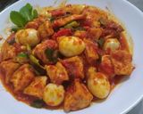 Foto langkah ke 6 dari resep Tumis Tahu mix telur puyuh asam manis pedas.