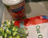 A picture of step 6 of Zatarain’s Gumbo.