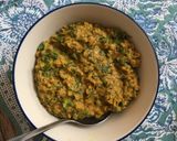 A picture of step 5 of Broccoli Dal (vegan).