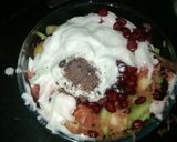 A picture of step 3 of Creamy Pasta Fruit Salad.