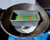 A picture of step 7 of Tiranga Pound Cake.