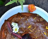 Foto del paso 4 de la receta: Torta marmolada de pomelo con glasé de cacao💞