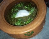 A picture of step 10 of Sarson Ka saag chicken.