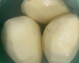 A picture of step 1 of Crispy potato chat.