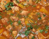 A picture of step 7 of Chicken pilav with peaches.