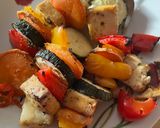 A picture of step 3 of Tofu & Veggie Skewers.