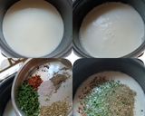 A picture of step 2 of Paneer with herbs.