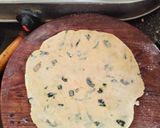A picture of step 3 of Thepla(Besan methi na thepla).