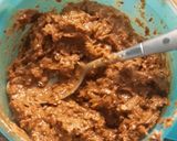 Une image de l'étape 2 de Marbré, pâte à tartiner, support croustillant et glaçage rocher.