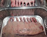 A picture of step 1 of Holiday French Rack of Lamb with a Pistachio Crust 🐑.