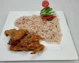 A picture of step 7 of Hot And Spicy Chicken Wings with Masala Rice.