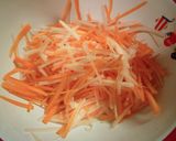 A picture of step 1 of Red & White Namasu salad (kids' friendly).