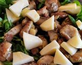 Foto del paso 4 de la receta Ensalada de canónigos, manzana, frutos secos y pollo con mostaza y miel 😋