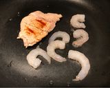 A picture of step 1 of Fried pork and shrimp.