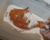 A picture of step 3 of Kfc crispy fried chicken🔥😁.
