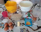 IR-barát pudingos-epres piskóta zabpehelyliszttel (cukormentes) recept fázis 1 fotója