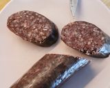 Foto del paso 1 de la receta Pincho de morcilla, huevo y piquillos