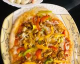 A picture of step 4 of Three spice 🍕pizza.